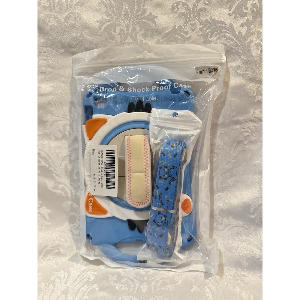 Dongke iPad Mini 5 Case 2019 5th Generation with Strap drop & shock proof Blue